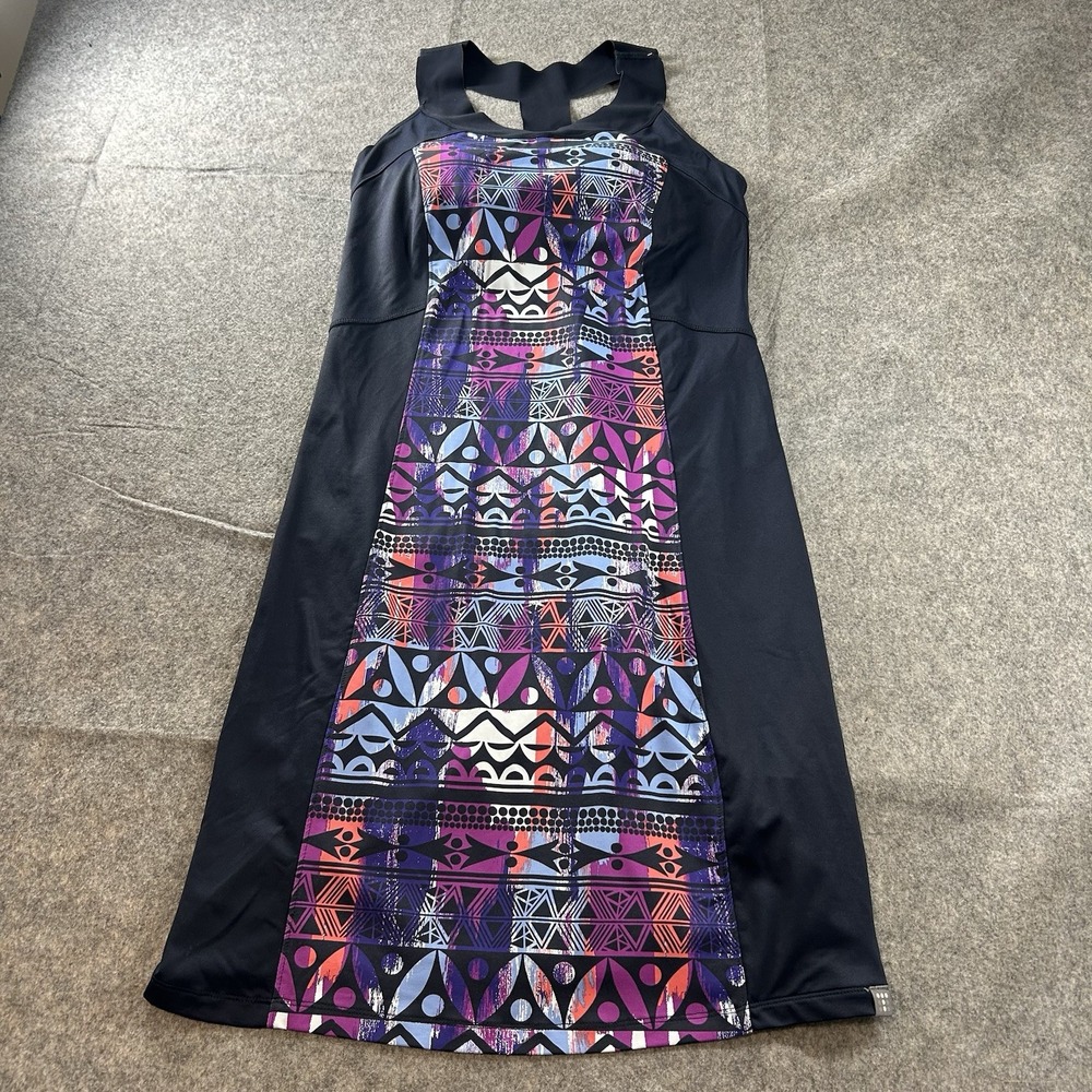 Title Nine Dress Womens Medium Diamalete Floral Blocked T Back Tennis Pickleball